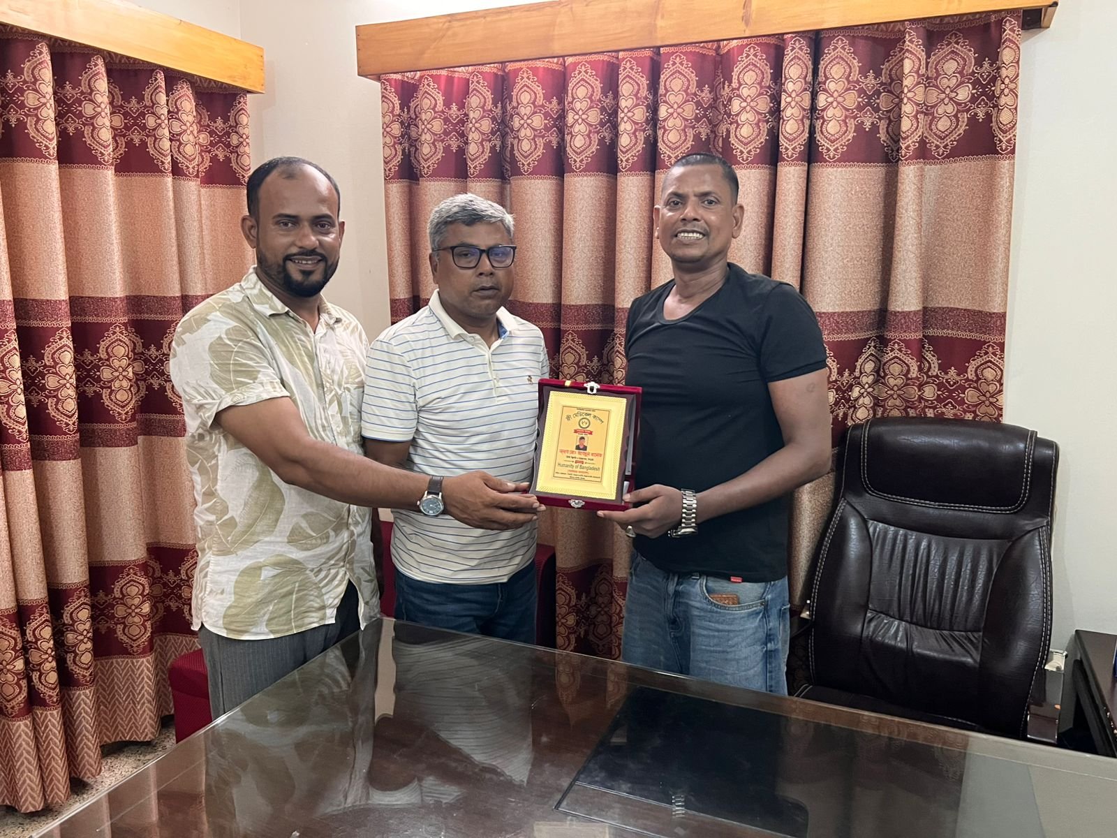 Award presentation ceremony